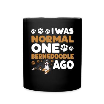 Bernedoodle Dog - Full Colour Mug - black - Front