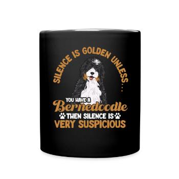 Bernedoodle Dog - Full Colour Mug - black - Front