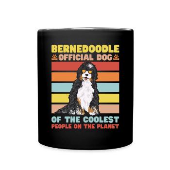 Bernedoodle Dog - Full Colour Mug - black - Front