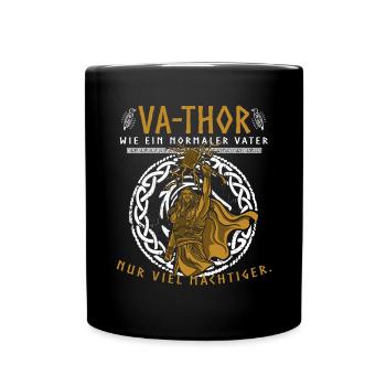 Vathor - Father's Day Father's Day Gift Viking - Full Colour Mug - black - Front