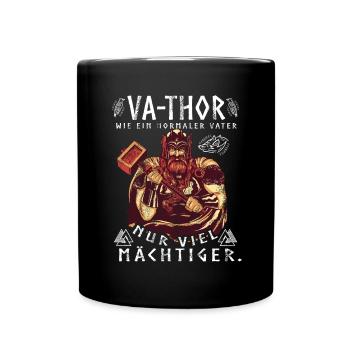 Vathor - Father's Day Father's Day Gift Viking - Full Colour Mug - black - Front