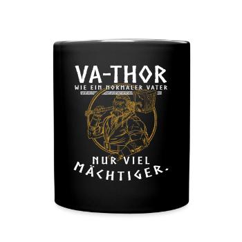 Vathor - Fête des pères Cadeau Fête des Pères Viking - Mug uni - noir - Devant