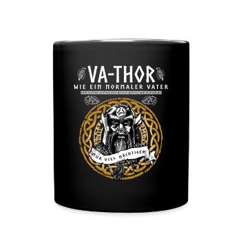 Vathor - Father's Day Father's Day Gift Viking - Full Colour Mug - black - Front