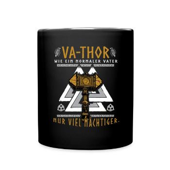 Vathor - Father's Day Father's Day Gift Viking - Full Colour Mug - black - Front