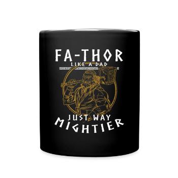 Vathor - Fête des pères Cadeau Fête des Pères Viking - Mug uni - noir - Devant