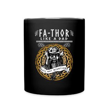Vathor - Father's Day Father's Day Gift Viking - Full Colour Mug - black - Front