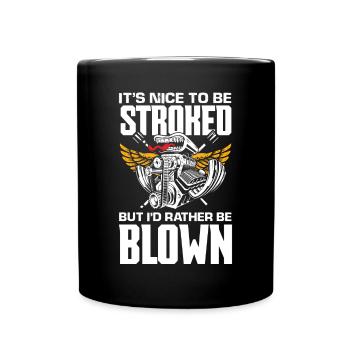 Lustiges Autorennen Auto Rennen Geschenk - Tasse einfarbig - Schwarz - Vorne