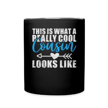 Cousin Gifts - Full Colour Mug - black - Front