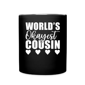 Cousin Gifts - Full Colour Mug - black - Front