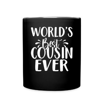 Cousin Gifts - Full Colour Mug - black - Front