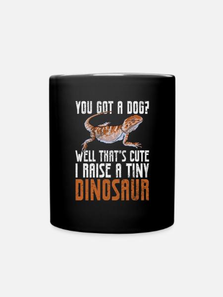 Gecko - Tasse einfarbig - Schwarz