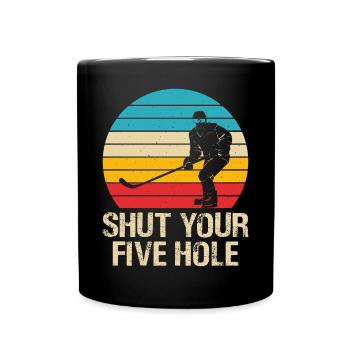 Hockey sur glace - Mug uni - noir - Devant