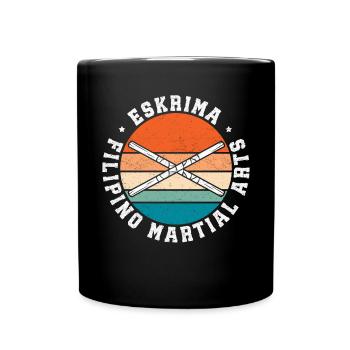 Arnis Kali Eskrima philippin Arts martiaux cadeau - Mug uni - noir - Devant