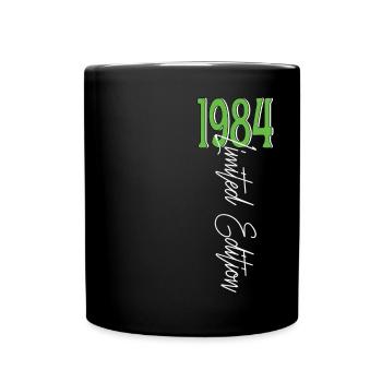 1984 Vintage anniversaire drôles dictons - Mug uni - noir - Devant