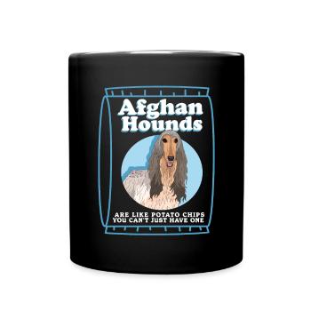 Afghan Hound Dog Owner Gift - Full Colour Mug - black - Front