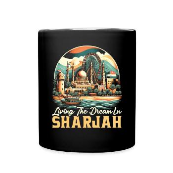 Sharjah Émirats arabes unis Voyage vacances Émirats arabes unis - Mug uni - noir - Devant