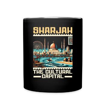 Sharjah Émirats arabes unis Voyage vacances Émirats arabes unis - Mug uni - noir - Devant