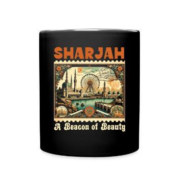 Sharjah Émirats arabes unis Voyage vacances Émirats arabes unis - Mug uni - noir - Devant