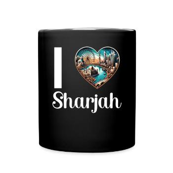 Sharjah Émirats arabes unis Voyage vacances Émirats arabes unis - Mug uni - noir - Devant