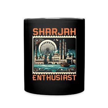 Sharjah Émirats arabes unis Voyage vacances Émirats arabes unis - Mug uni - noir - Devant