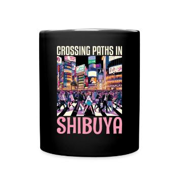 Shibuya Crossing Japon Voyage Vacances Japonais - Mug uni - noir - Devant