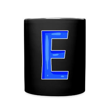 Point E - Initial point E - Full Colour Mug - black - Front