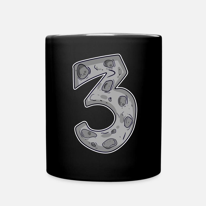 Trois - 3 - Numéro 3 - Numéro 3 - Mug uni - noir