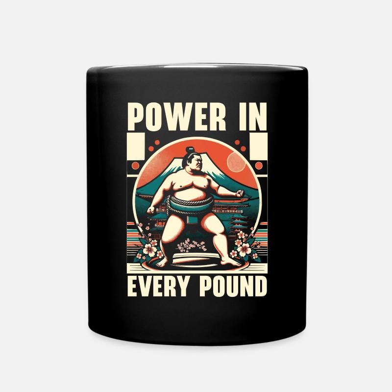 Sumo-Ringer Japanisches Ringen Sumo-Ringen - Tasse einfarbig - Schwarz