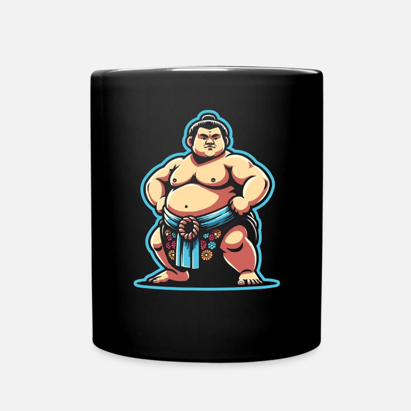 Sumo-Ringer Japanisches Ringen Sumo-Ringen - Tasse einfarbig - Schwarz