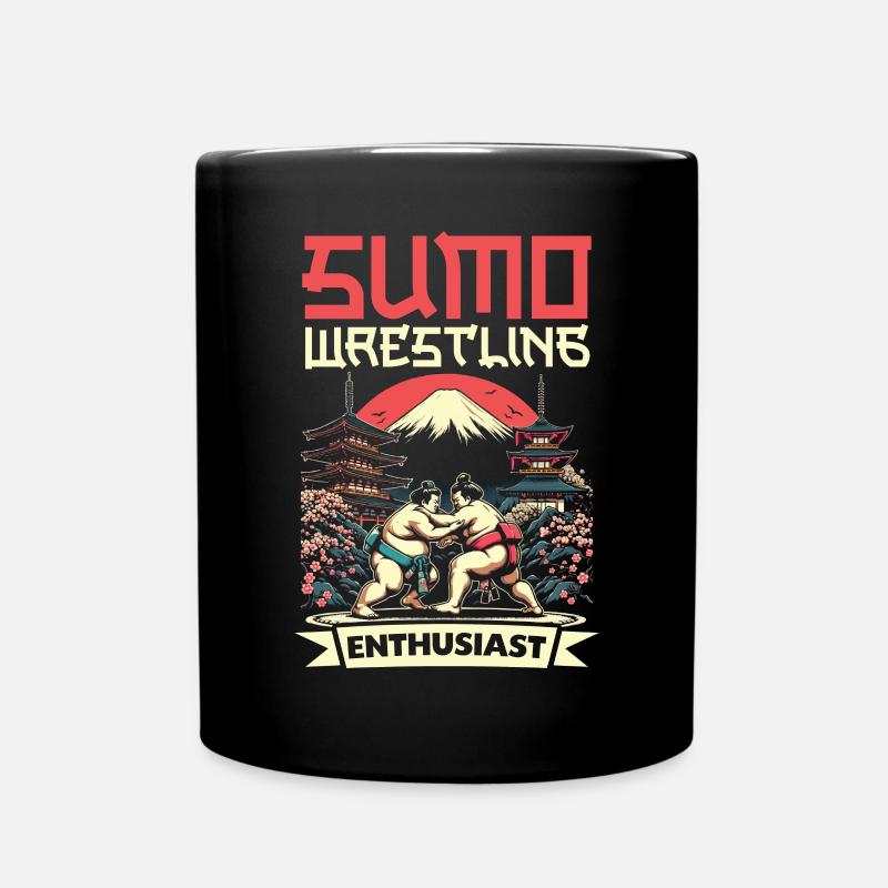 Sumo-Ringer Japanisches Ringen Sumo-Ringen - Tasse einfarbig - Schwarz