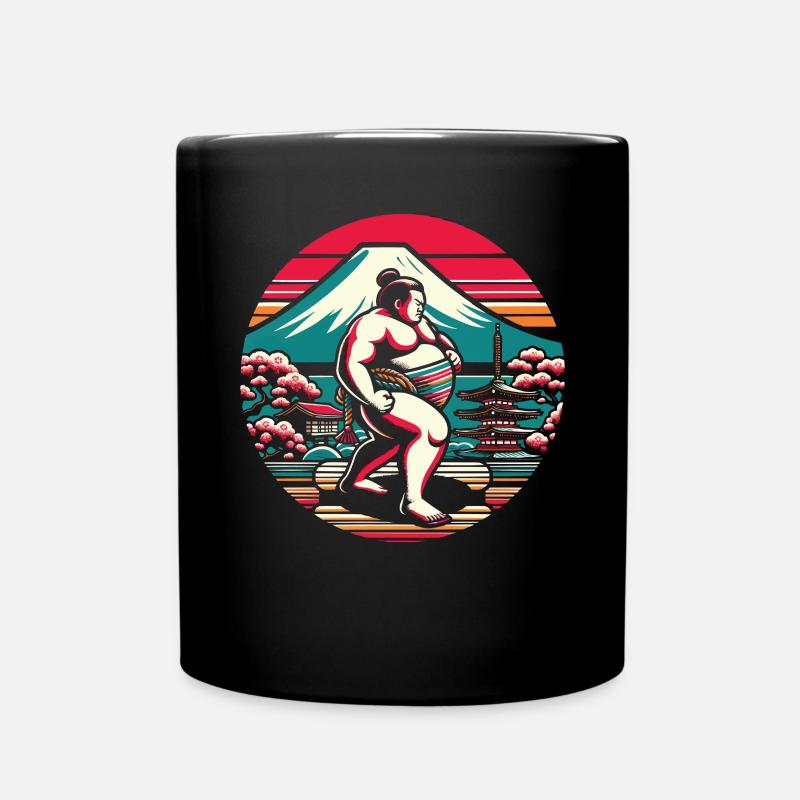 Sumo-Ringer Japanisches Ringen Sumo-Ringen - Tasse einfarbig - Schwarz