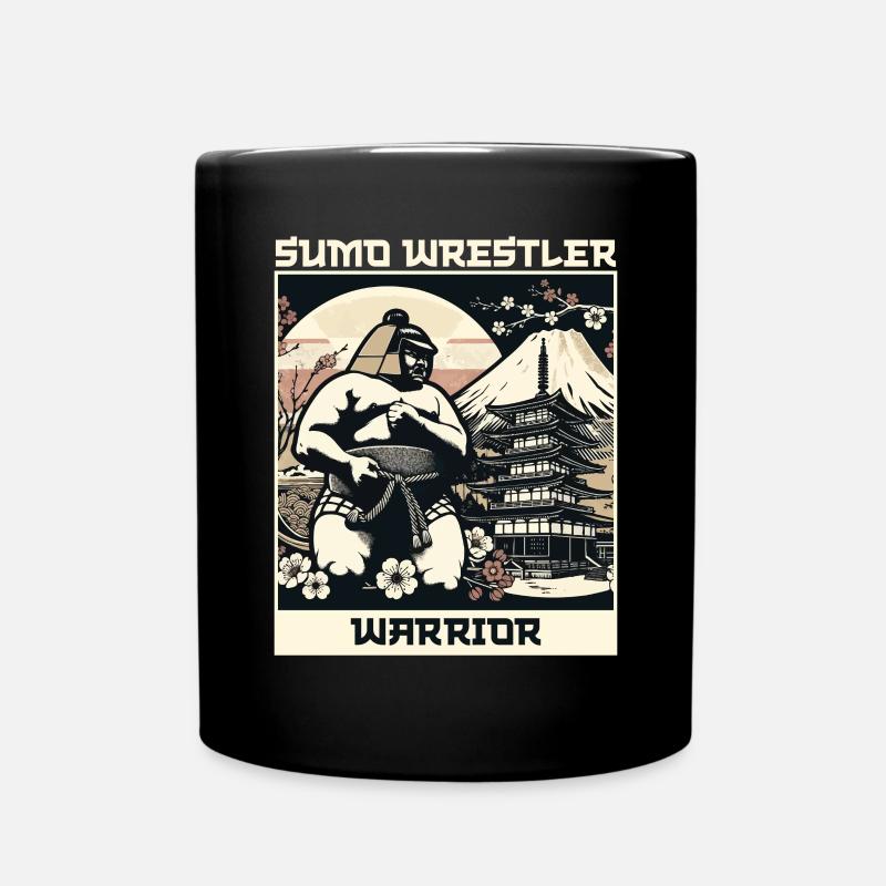 Sumo-Ringer Japanisches Ringen Sumo-Ringen - Tasse einfarbig - Schwarz