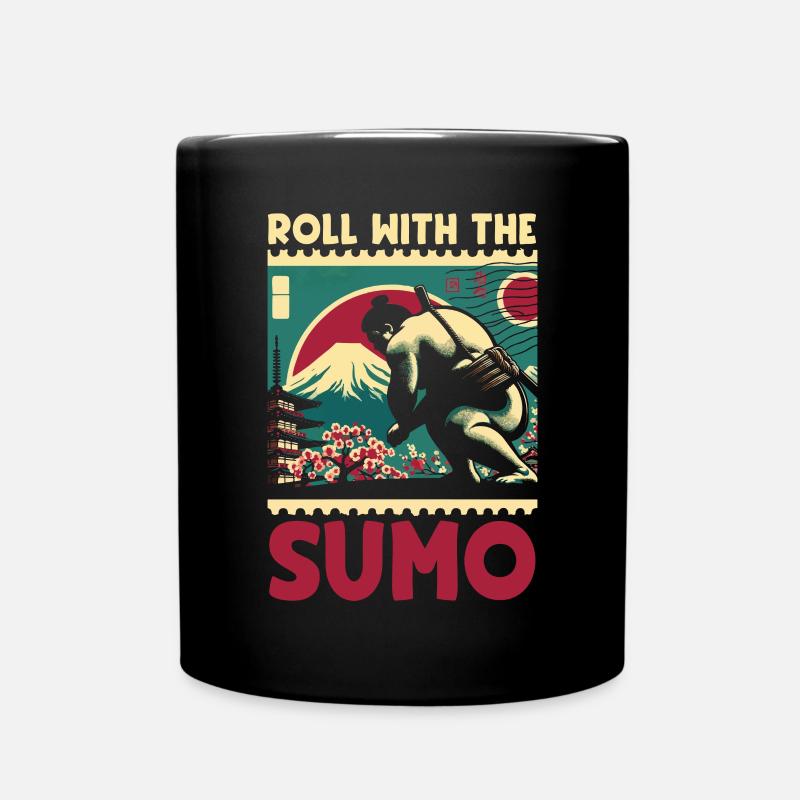 Sumo-Ringer Japanisches Ringen Sumo-Ringen - Tasse einfarbig - Schwarz