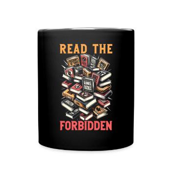 Read Banned Books Bookworm Book Lover Literature - Full Colour Mug - black - Front