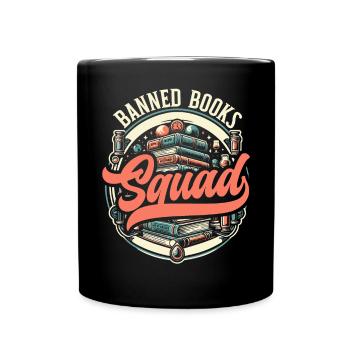 Read Banned Books Bookworm Book Lover Literature - Full Colour Mug - black - Front