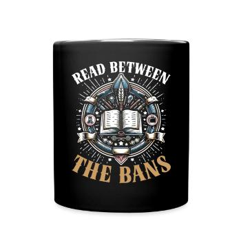 Read Banned Books Bookworm Book Lover Literature - Full Colour Mug - black - Front