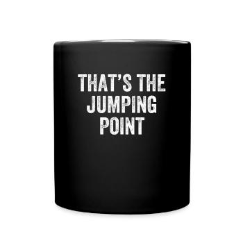 C’est le point de saut Denglish - Mug uni - noir - Devant