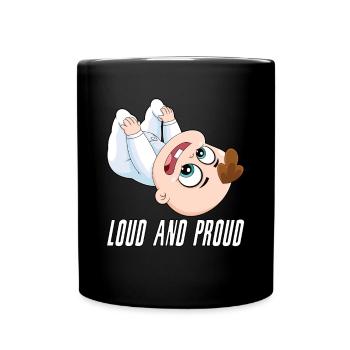 Forte Et Fière Grossesse Mère Enfant Parents - Mug uni - noir - Devant
