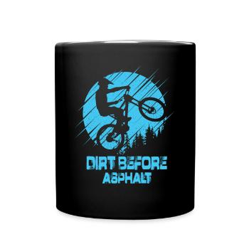 Downhill Mountain Bike MTB Downhill Mountain Biker - Full Colour Mug - black - Front