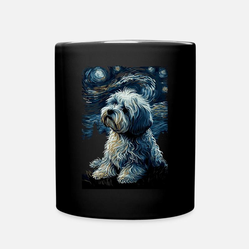 Havaneser Starry Night - Tasse einfarbig - Schwarz