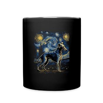 Galgo Español Nuit étoilée - Mug uni - noir - Devant