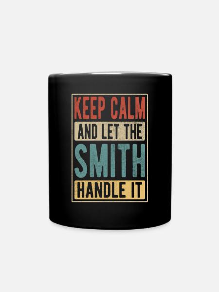 Smith Retro Gift - Full Colour Mug - black