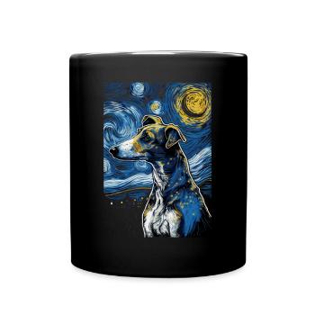 Galgo Español Nuit étoilée - Mug uni - noir - Devant