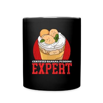 Banana Pudding | Banana Pudding Gift - Full Colour Mug - black - Front