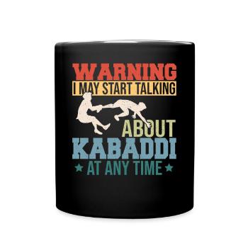 Gift for Kabaddi Lovers - Full Colour Mug - black - Front