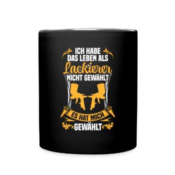 Vehicle Painter Life as a Car Painter - Full Colour Mug - black - Front