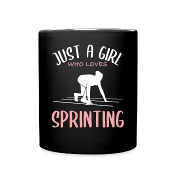Passion pour la course de courte distance – pour le sprinteur - Mug uni - noir - Devant