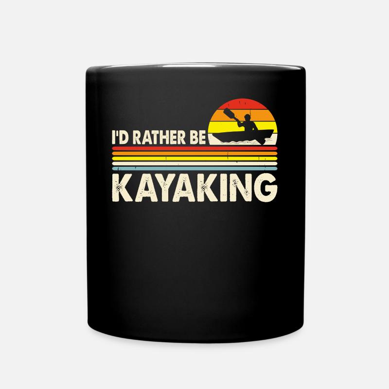 Kajak - Tasse einfarbig - Schwarz