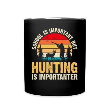 Jäger Jagen - Tasse einfarbig - Schwarz - Vorne