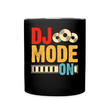 Dj Mode On - Full Colour Mug - black - Front